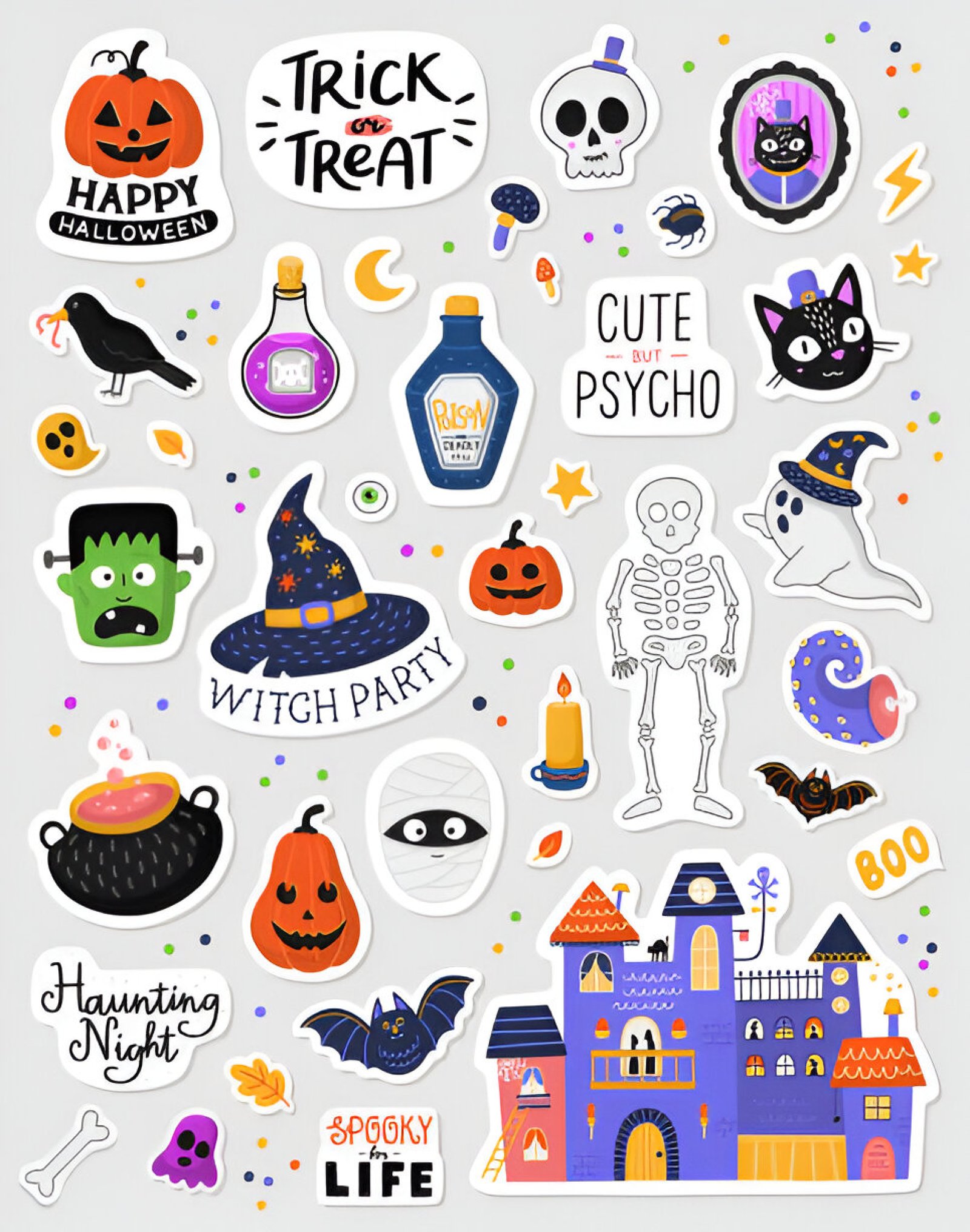 Halloween labels