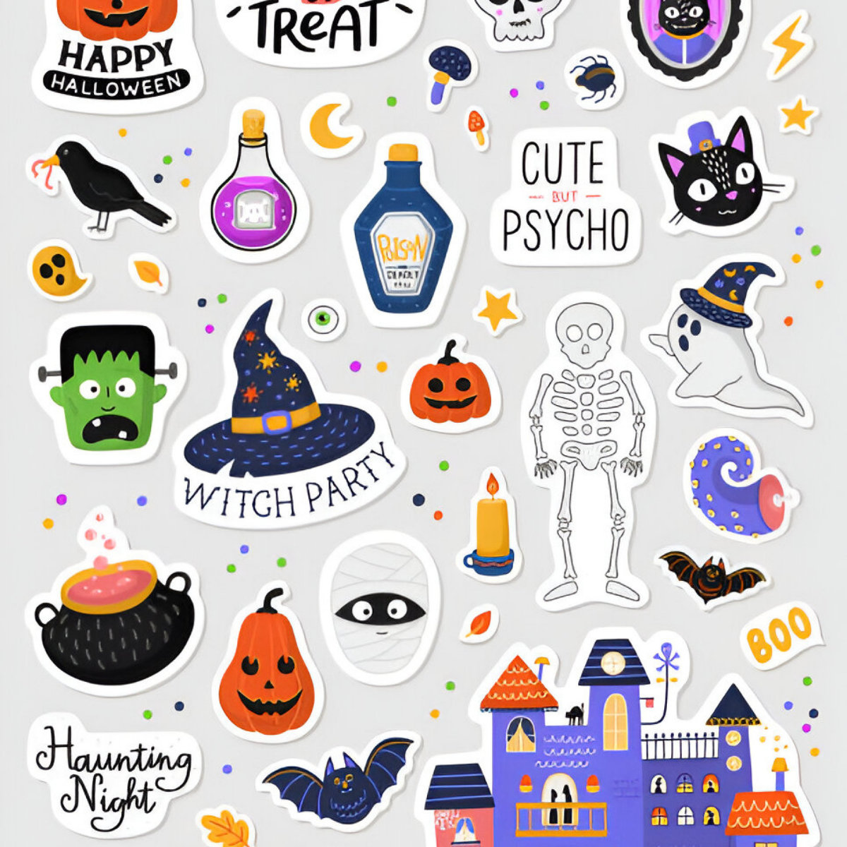 Halloween labels